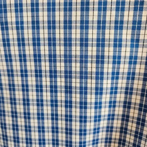 Banana Republic Men Size XLT Slim Fit Plaid Non-Iron Cotton Button Up Shirt NWT - Picture 4 of 10
